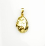 Lawa złota - zawieszka srebrna