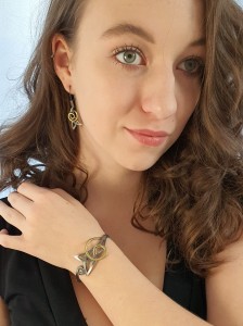 Bransoletka srebrna.