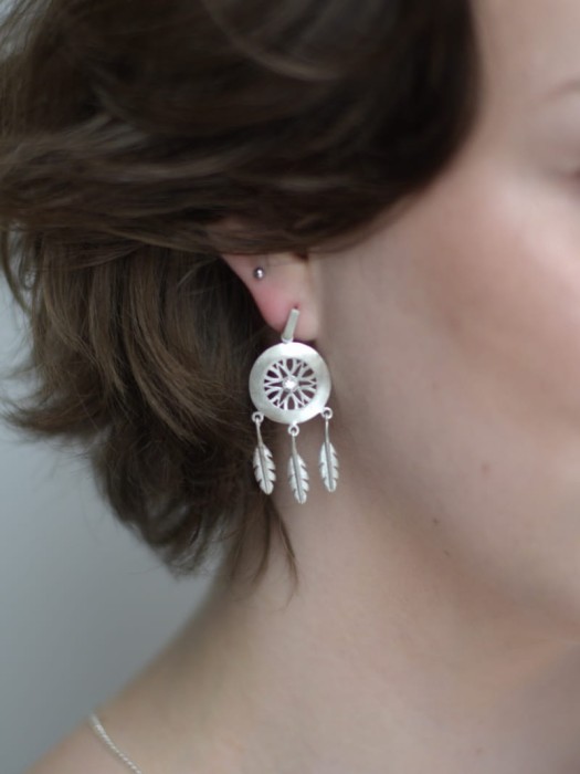 kolczyki łapacz snów