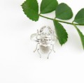 Skarabeusz pierścionek srebrny