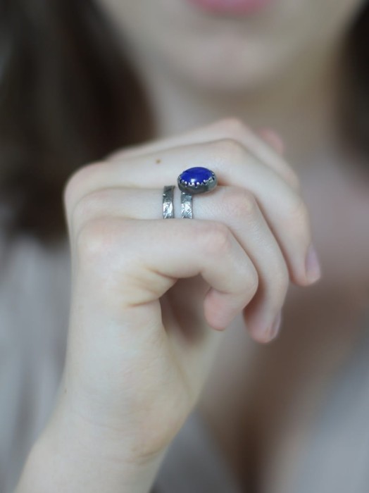 Biżuteria hand made z lapis lazuli.