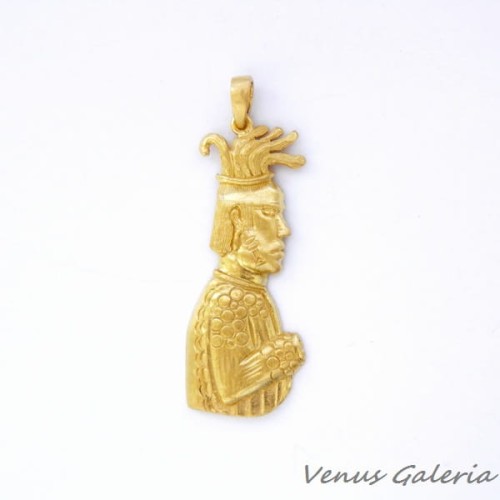 Wisiorek srebrny pozłacany - Apacz złoty