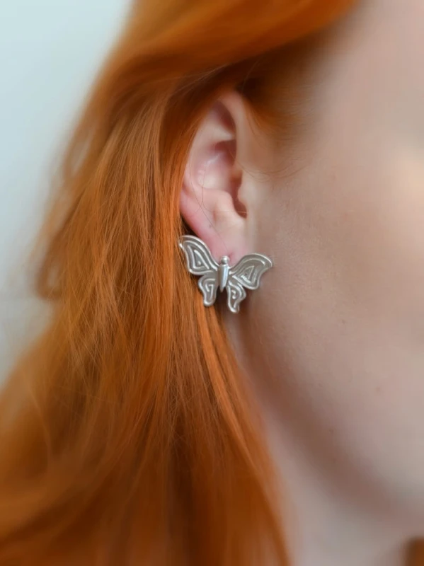 srebro 925 motyl