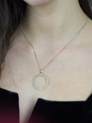 Zawieszka koło pozłocone.