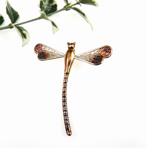 Zawieszka srebrna z ważką.