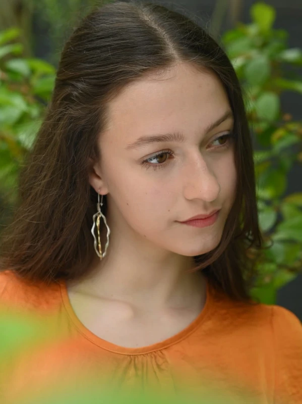 Oryginalne kolczyki srebrne.