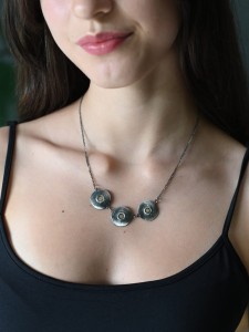 Naszyjnik handmade ze srebra.