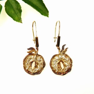 Kolczyki srebrne z Jabłuszkami małymi II na biglach