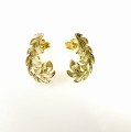 Wianuszki kolczyki pozłocone.