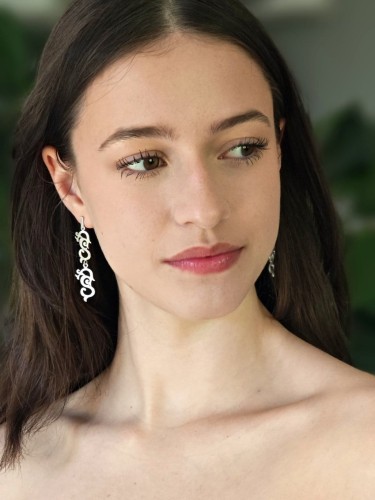 Urocze kolczyki długie florencja.