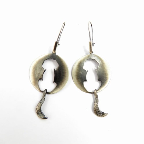 Pieski z ogonkiem kolczyki.