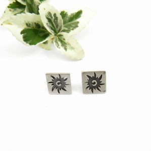 Kolczyki srebrne - Błysk