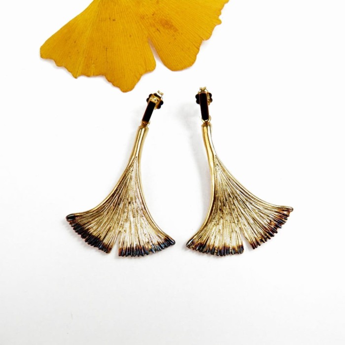 Ginko kolczyki.