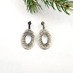 Kolczyki srebrne- Oksydowane OU