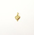 Zawieszka z serduszkiem pozłoconym.