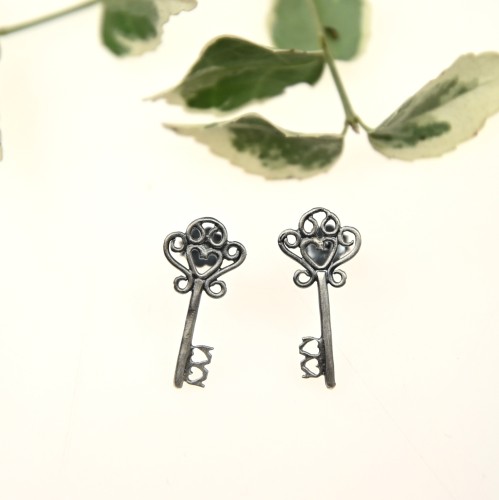 Kolczyki kluczyki małe.