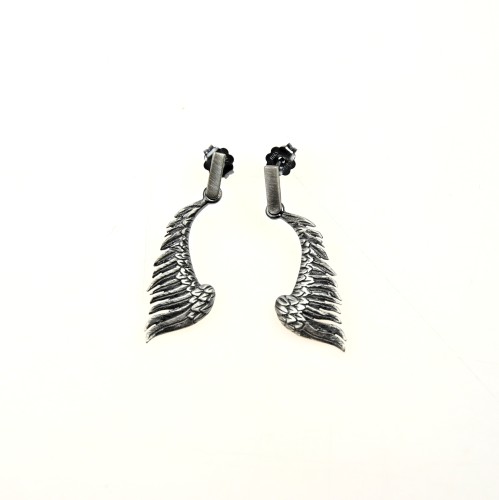 Kolczyki ze skrzydłami anioła.