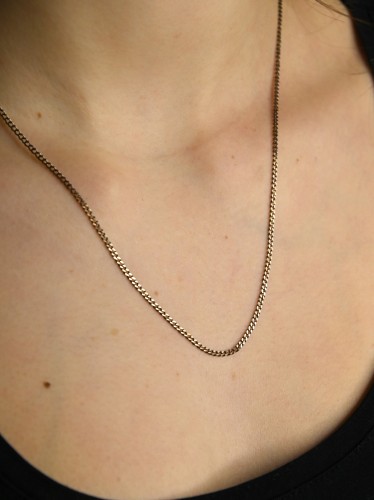 Łańcuszek 2 mm brąz.