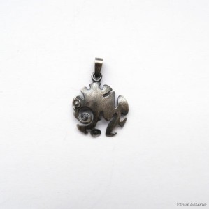 Zawieszka srebrna- Gray modern