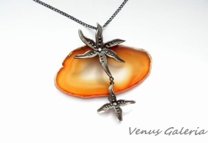 Zawieszka srebrna - Rozgwiazda podwójna