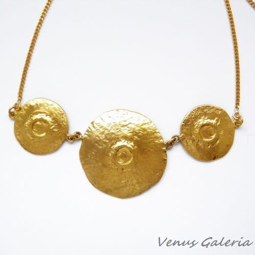 Naszyjnik srebrny - Jowisz złoty