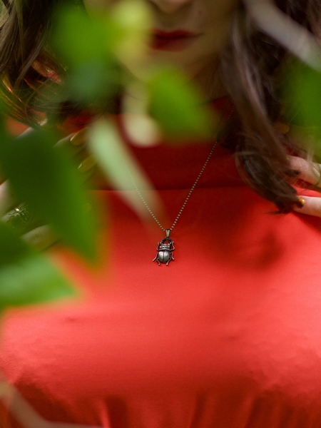 biżuteria srebrna żuk